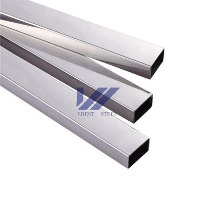100x50x5mm 180# HL Stainless Steel Box Section SS 304 Welded Pipe Rustproof