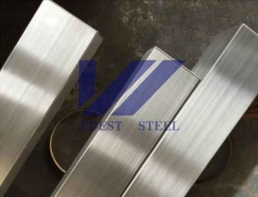 100x50x5mm 180# HL Stainless Steel Box Section SS 304 Welded Pipe Rustproof