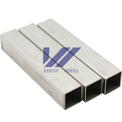 100x50x5mm 180# HL Stainless Steel Box Section SS 304 Welded Pipe Rustproof