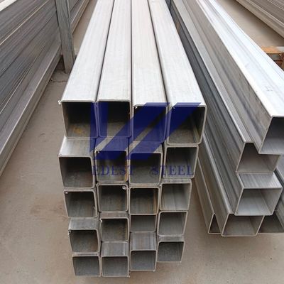 Polished 304 316 SS Box Section Rectangular Stainless Steel Pipe Customization