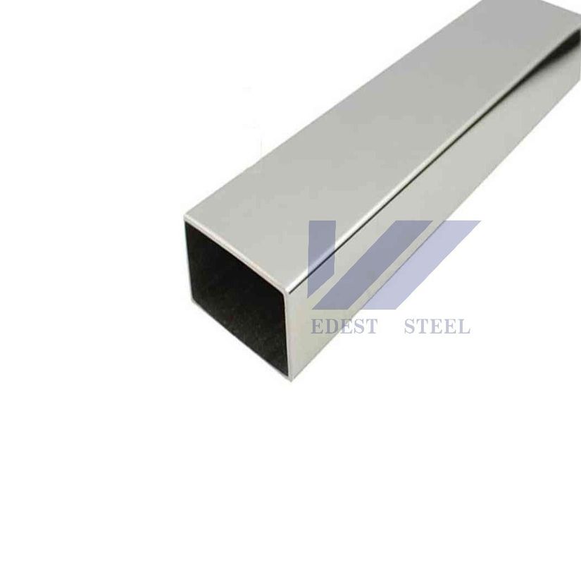 Polished 304 316 SS Box Section Rectangular Stainless Steel Pipe Customization